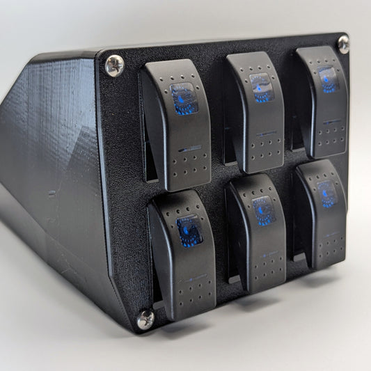 6-Switch Dash Plate — Exact-Fit for 2024–2026 Polaris RZR XP 1000