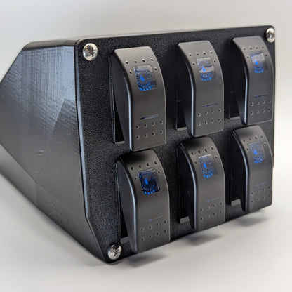 6-Switch Dash Plate — Exact-Fit for 2024–2026 Polaris RZR XP 1000