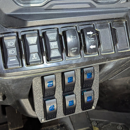 6-Switch Dash Plate — Exact-Fit for 2024–2026 Polaris RZR XP 1000
